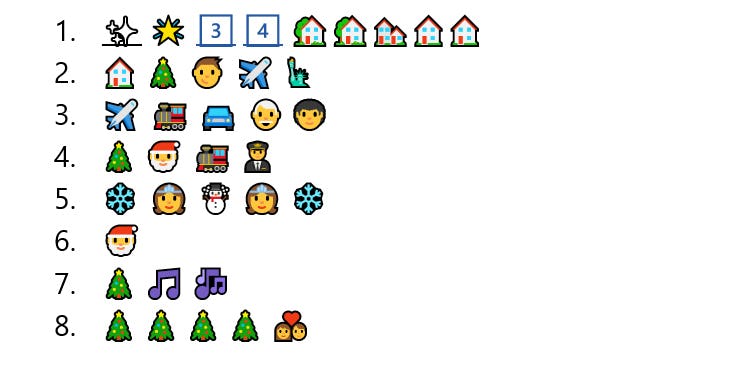 Christmas Emoji Quiz - Movies